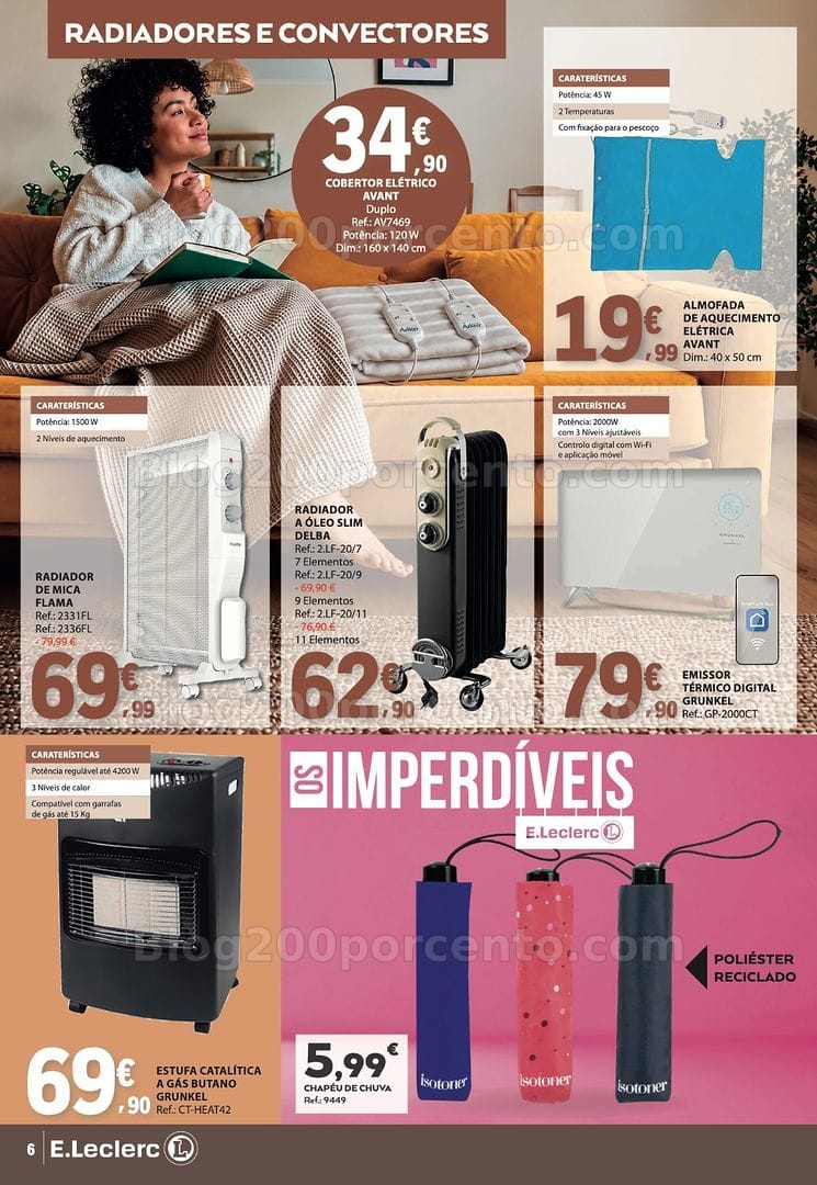 Antevisão Folheto E-LECLERC Especial Aquecimento Promoções de 13 a 25 outubro